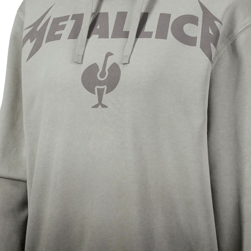 Spolupráce: Metallica cotton hoodie, ladies + magnetická sivá/granitová 2