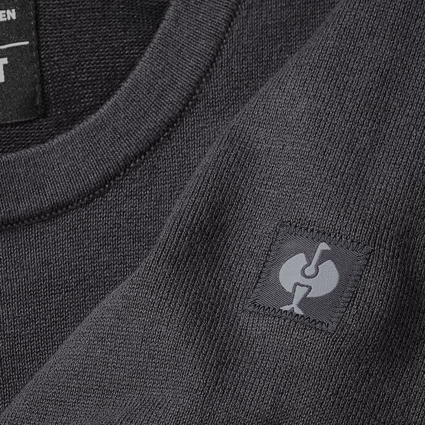 Tričká, pulóvre a košele: Úpletový sveter e.s.iconic + karbónová sivá 2