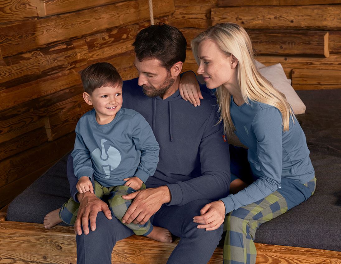 Doplnky: e.s. Pyžamo s dlhými rukávmi, detské + oxidová modrá 2