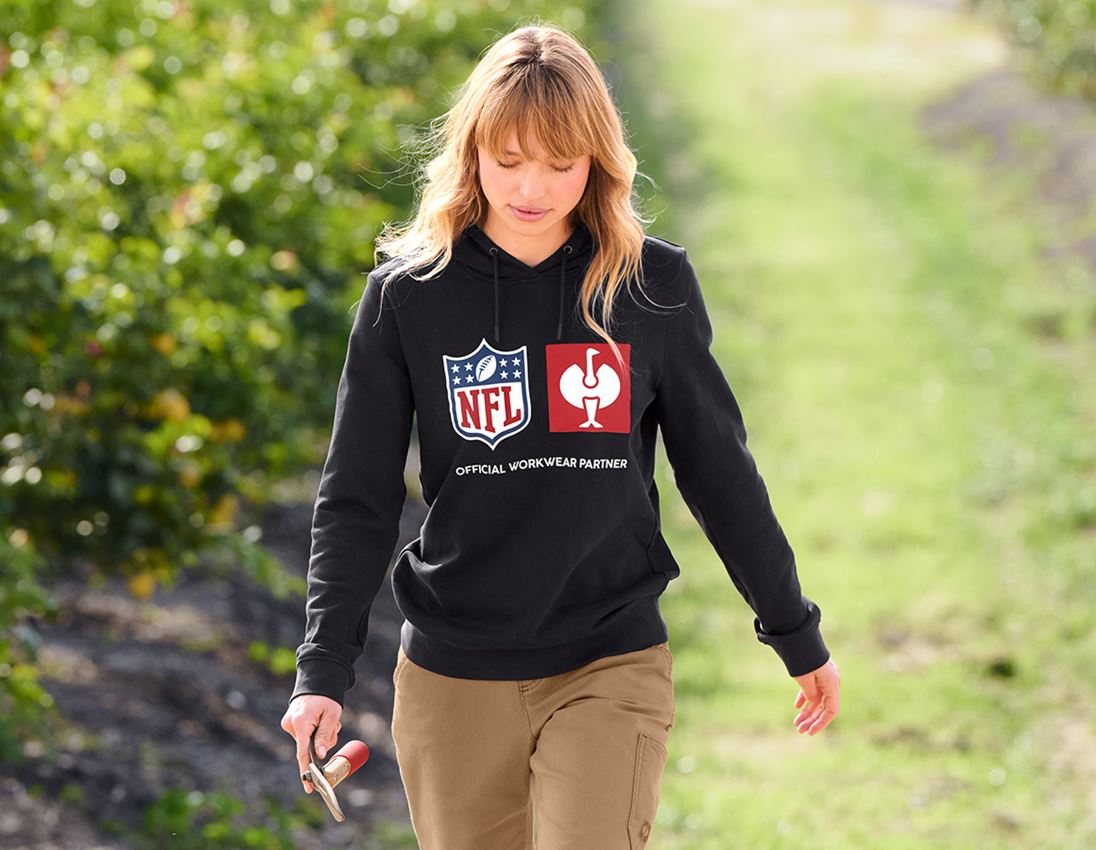 Spolupráce: NFL Hoodie cotton, ladies + čierna 1