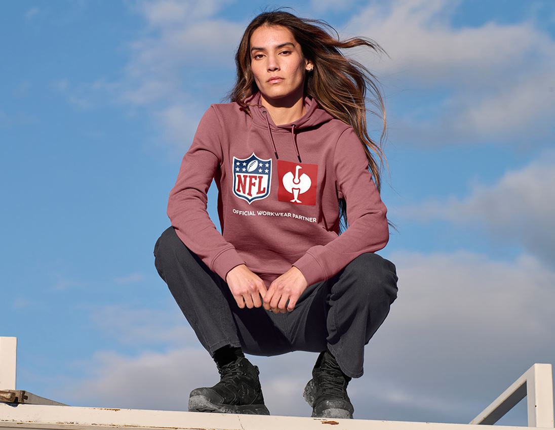 Spolupráce: NFL Hoodie cotton, ladies + oxidová červená 1