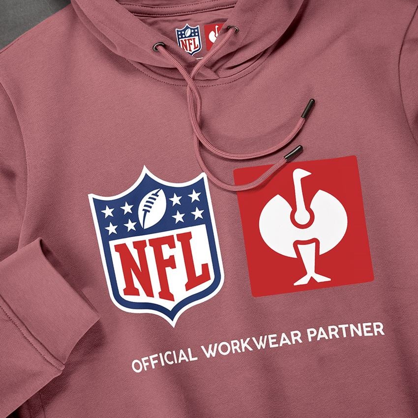 Spolupráce: NFL Hoodie cotton, ladies + oxidová červená 2