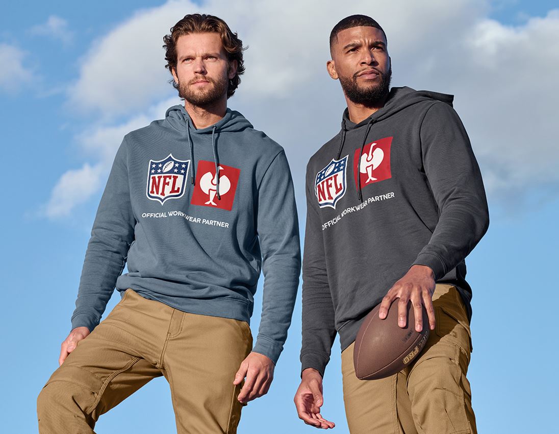 Tričká, pulóvre a košele: NFL Hoodie cotton + karbónová sivá 1