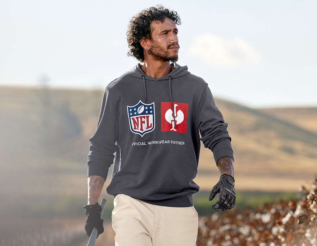 Odevy: NFL Hoodie cotton + karbónová sivá 3