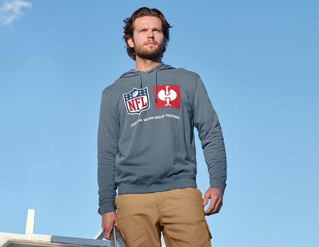 Spolupráce: NFL Hoodie cotton + oxidová modrá