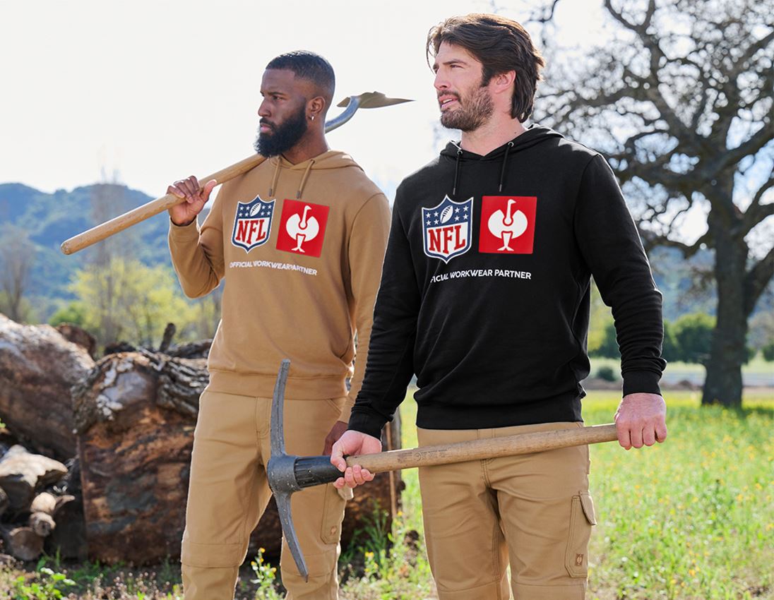 Spolupráce: NFL Hoodie cotton + mandľovo hnedá 4