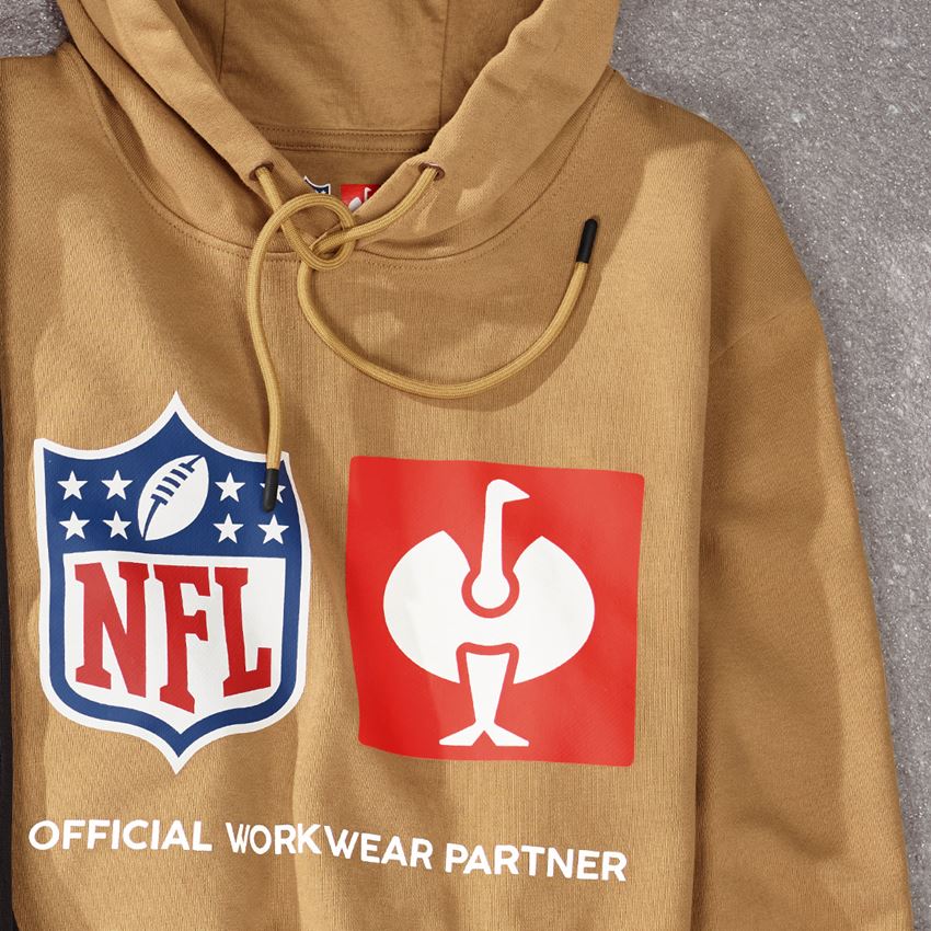 Tričká, pulóvre a košele: NFL Hoodie cotton + mandľovo hnedá 2