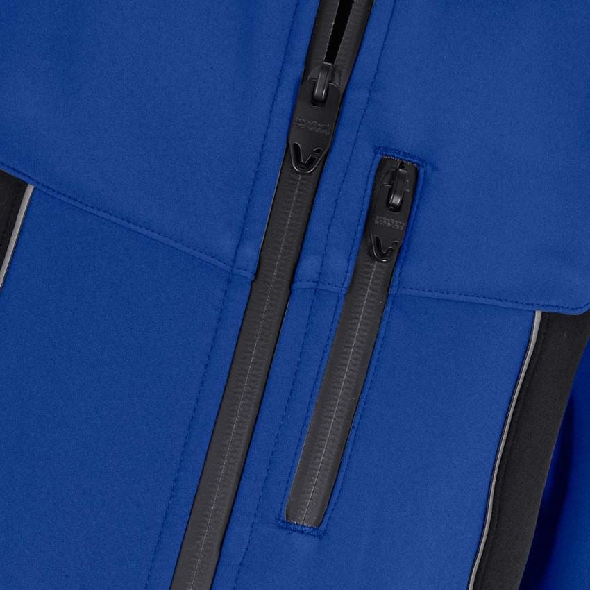 Bundy: Softshellová bunda e.s.vision, detská + nevadzovo modrá/čierna 2
