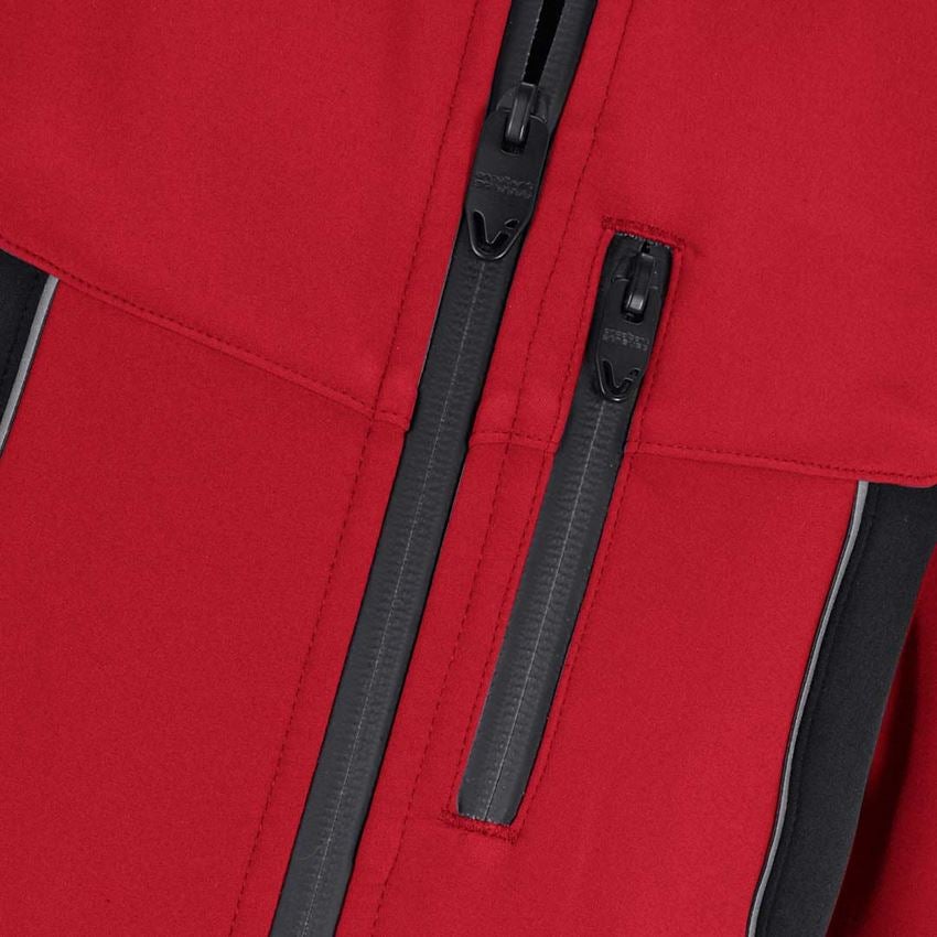 Bundy: Softshellová bunda e.s.vision, detská + červená/čierna 2