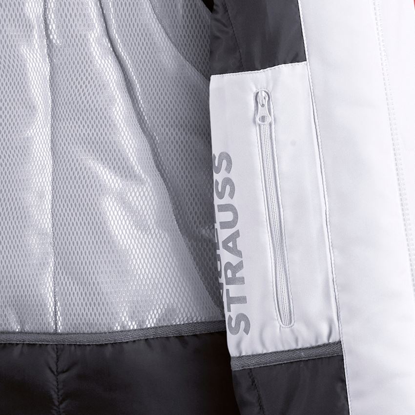 Studená: Softshellová bunda e.s.motion + biela/sivá 2
