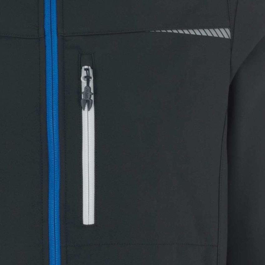 Pracovné bundy: Softshellová bunda e.s.motion 2020 + grafitová/enciánová modrá 2