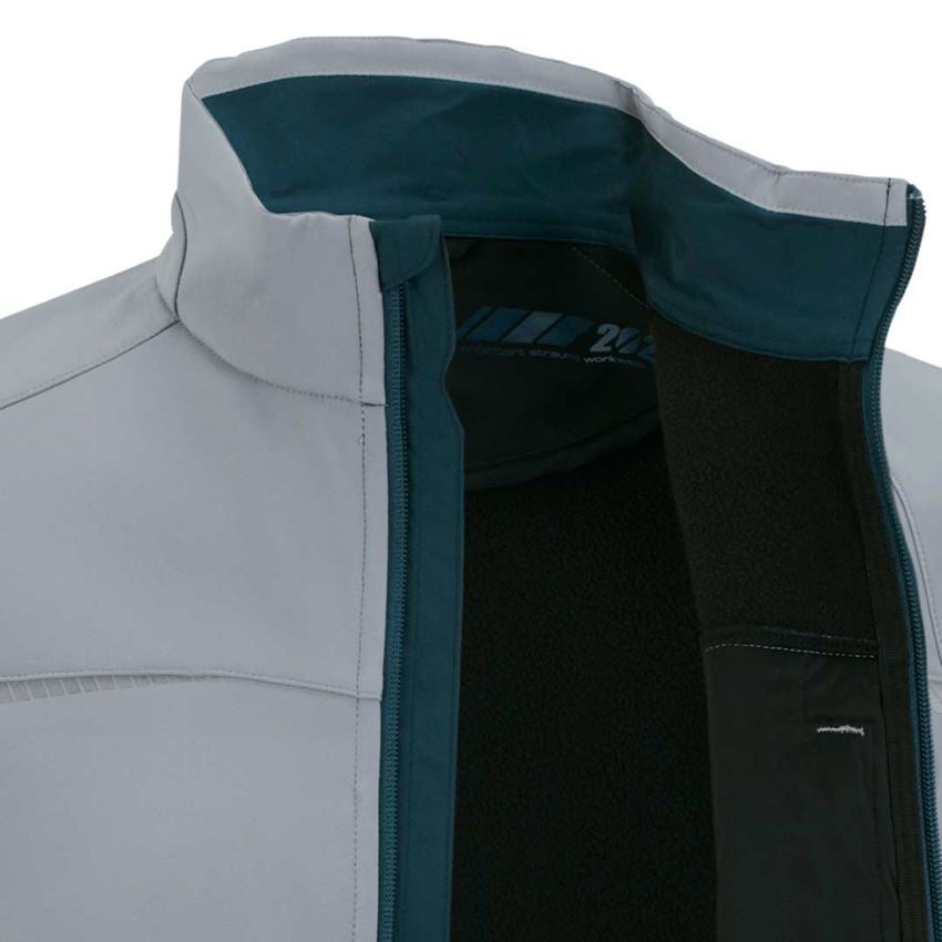 Inštalatér: Softshellová bunda e.s.motion 2020 + platinová/morská modrá 2