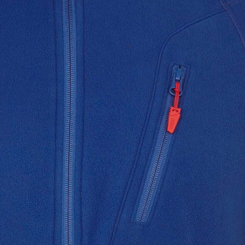 Inštalatér: Flísová bunda s kapucňou e.s.motion 2020 + nevadzovo modrá 2