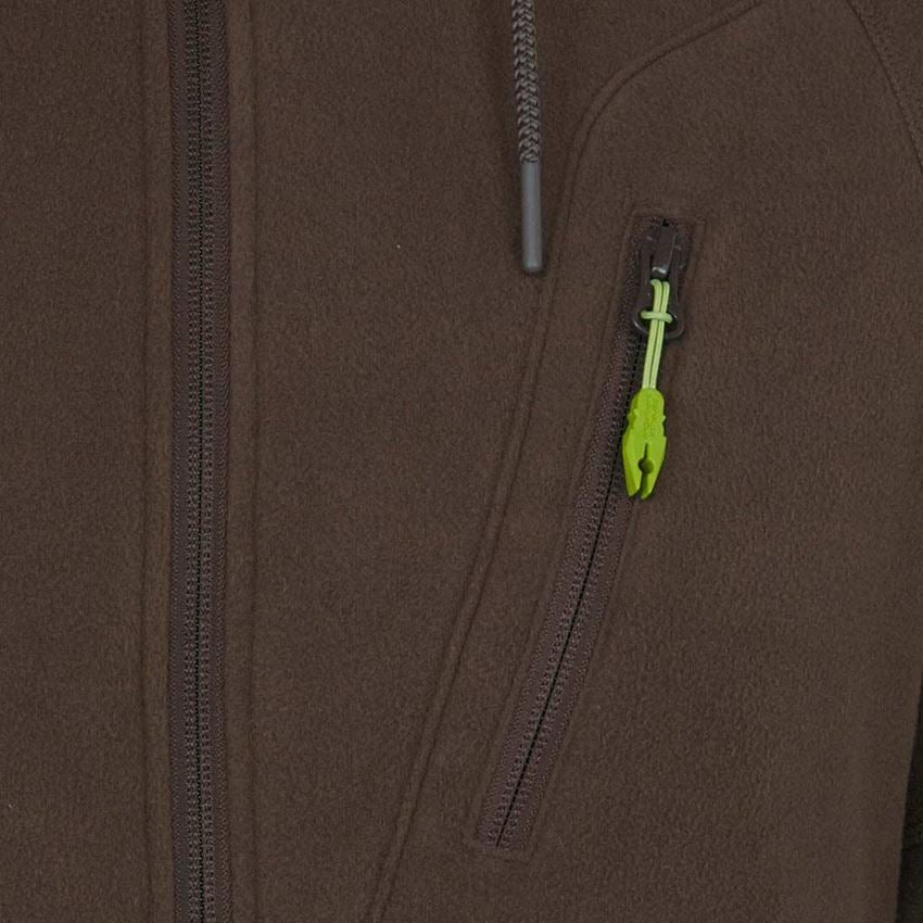 Pracovné bundy: Flísová bunda s kapucňou e.s.motion 2020 + gaštanová 2