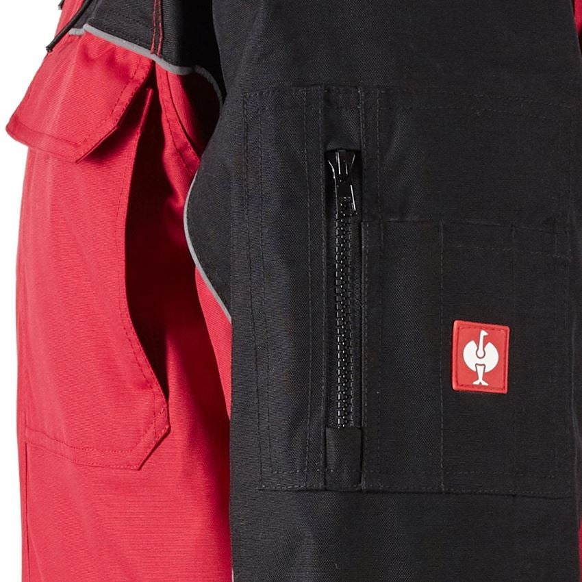 Pracovné bundy: Pilotná bunda e.s.image + červená/čierna 2