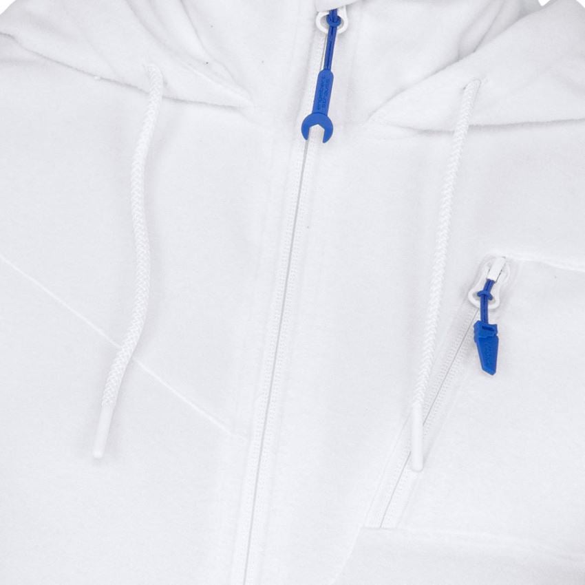 Pracovné bundy: Flísová bunda s kapucňou e.s.motion 2020, dámska + biela 2