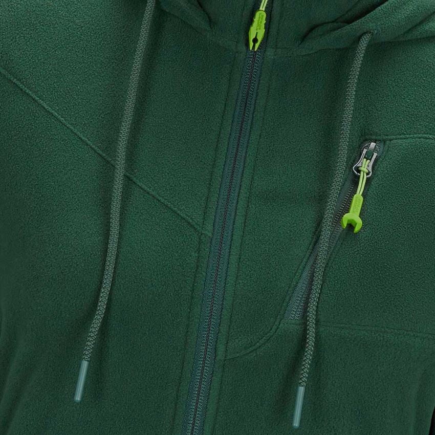 Pracovné bundy: Flísová bunda s kapucňou e.s.motion 2020, dámska + zelená 2