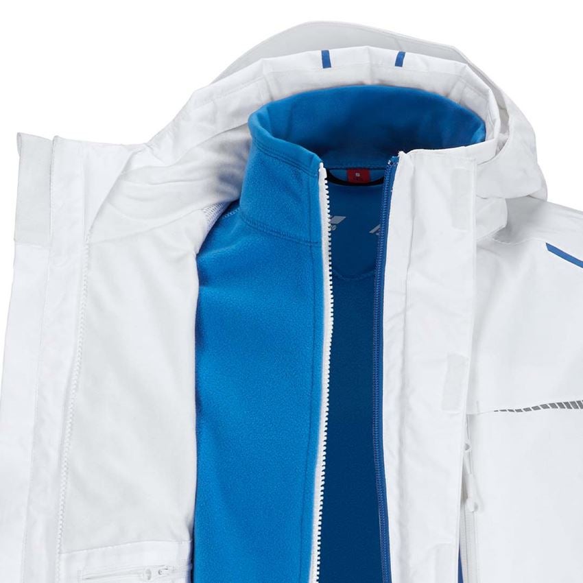 Studená: Funkčná bunda e.s.motion 2020, 3 v 1, pánska + biela/enciánová modrá 2