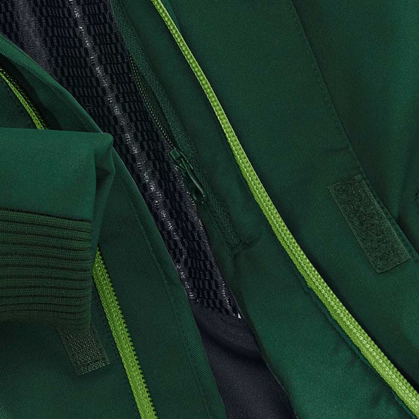 Bundy: Zimná softshellová bunda e.s.motion 2020, detská + zelená/morská zelená 2