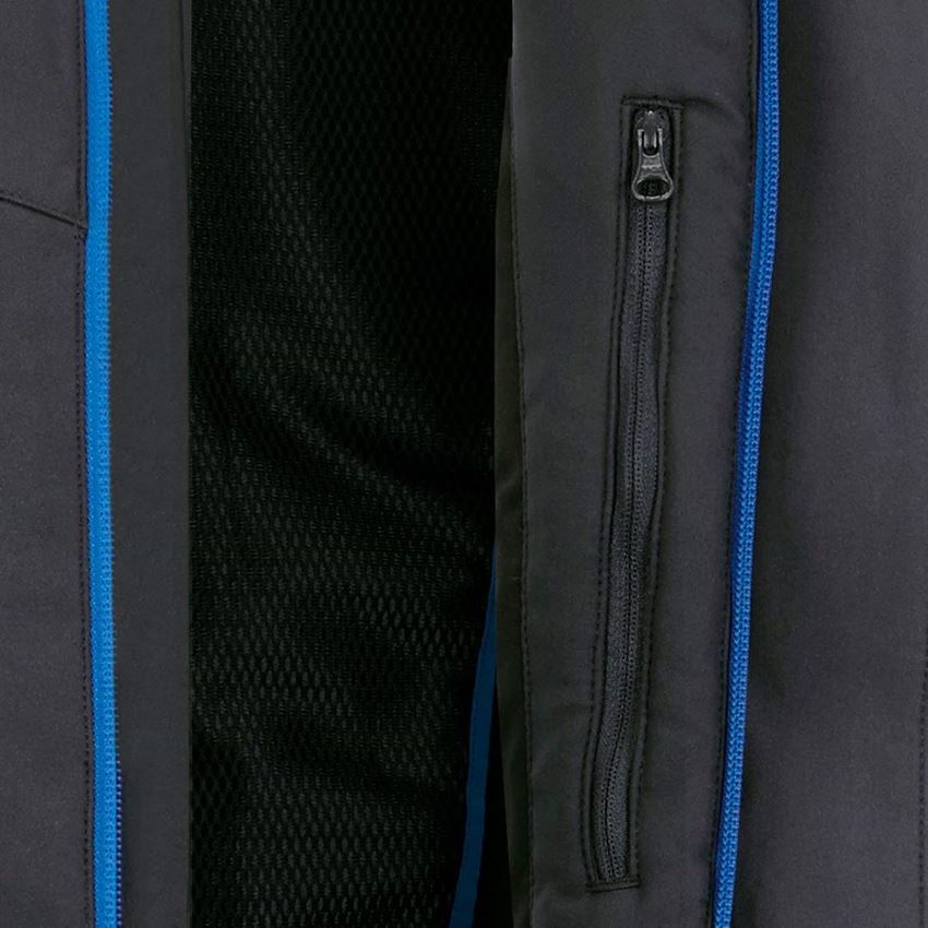 Inštalatér: Zimná softshellová bunda e.s.motion 2020, pánska + grafitová/enciánová modrá 2
