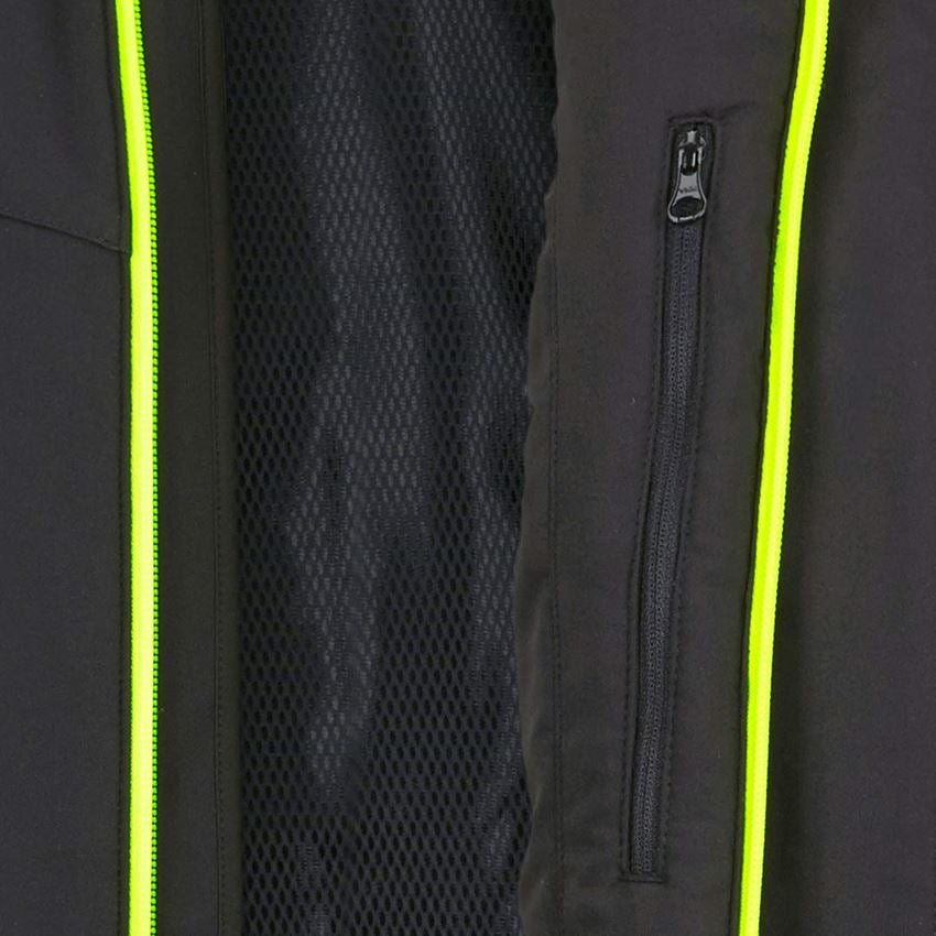 Pracovné bundy: Zimná softshellová bunda e.s.motion 2020, pánska + čierna/výstražná žltá/výstražná oranžová 2