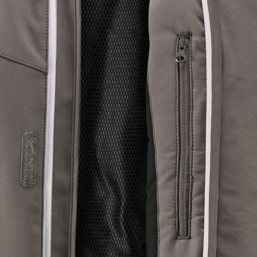 Pracovné bundy: Zimná softshellová bunda e.s.motion 2020, pánska + kamenná/sádrová 2