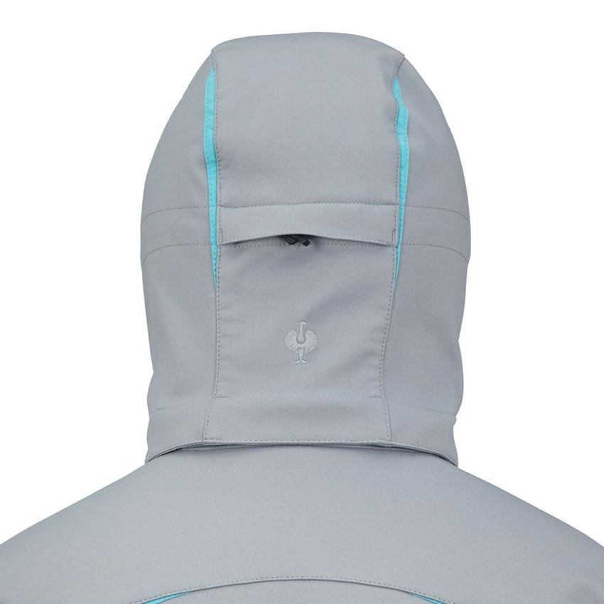Pracovné bundy: Zimná softshellová bunda e.s.motion 2020, dámska + platinová/capri 2
