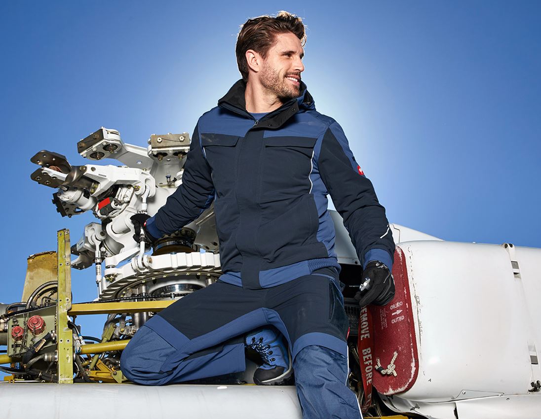 Pracovné bundy: Zimná funkčná bunda e.s.dynashield + kobaltová/pacifická 1