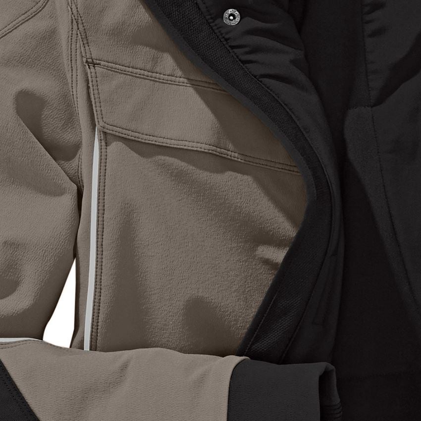Studená: Zimná funkčná bunda e.s.dynashield + kamenná/čierna 2
