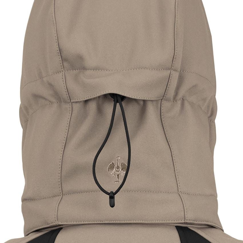 Pracovné bundy: Zimná softshellová bunda e.s.vision + hlinená/čierna 2