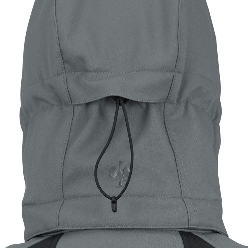 Studená: Zimná softshellová bunda e.s.vision + cementová/čierna 2