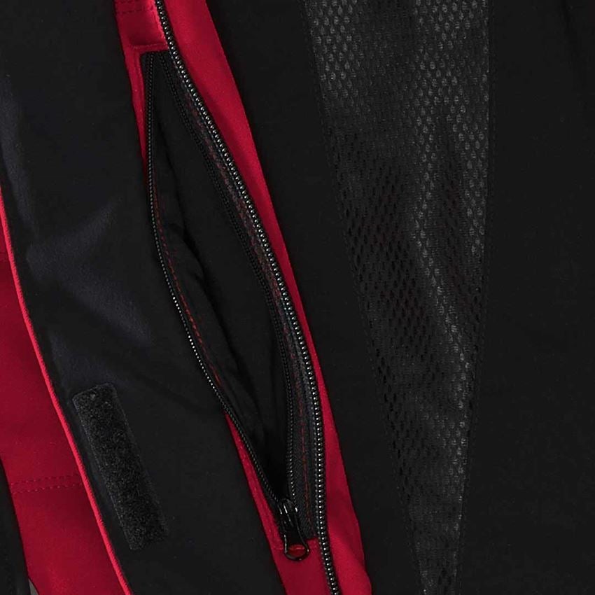 Studená: Zimná softshellová bunda e.s.vision, dámska + červená/čierna 2