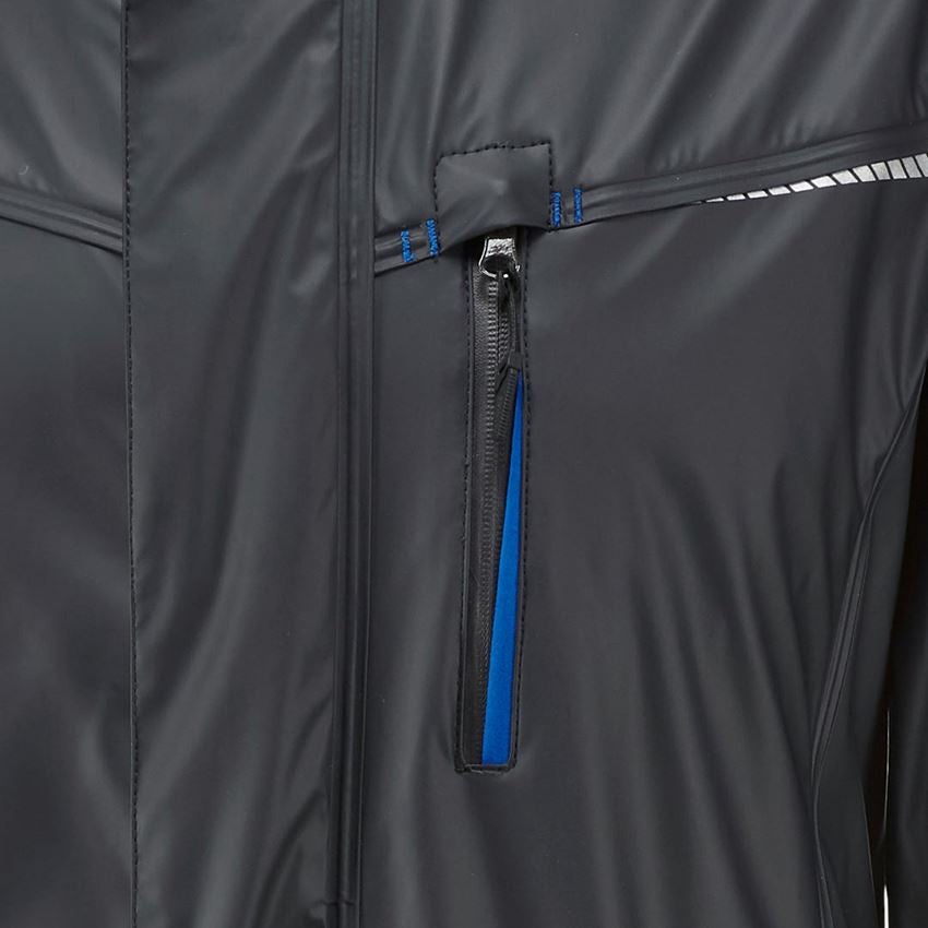 Pracovné bundy: Nepremokavá bunda e.s.motion 2020 superflex + grafitová/enciánová modrá 2