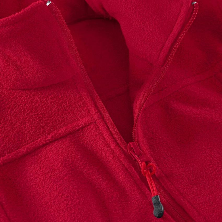 Pracovné bundy: Dámska flísová bunda e.s.classic + červená 2