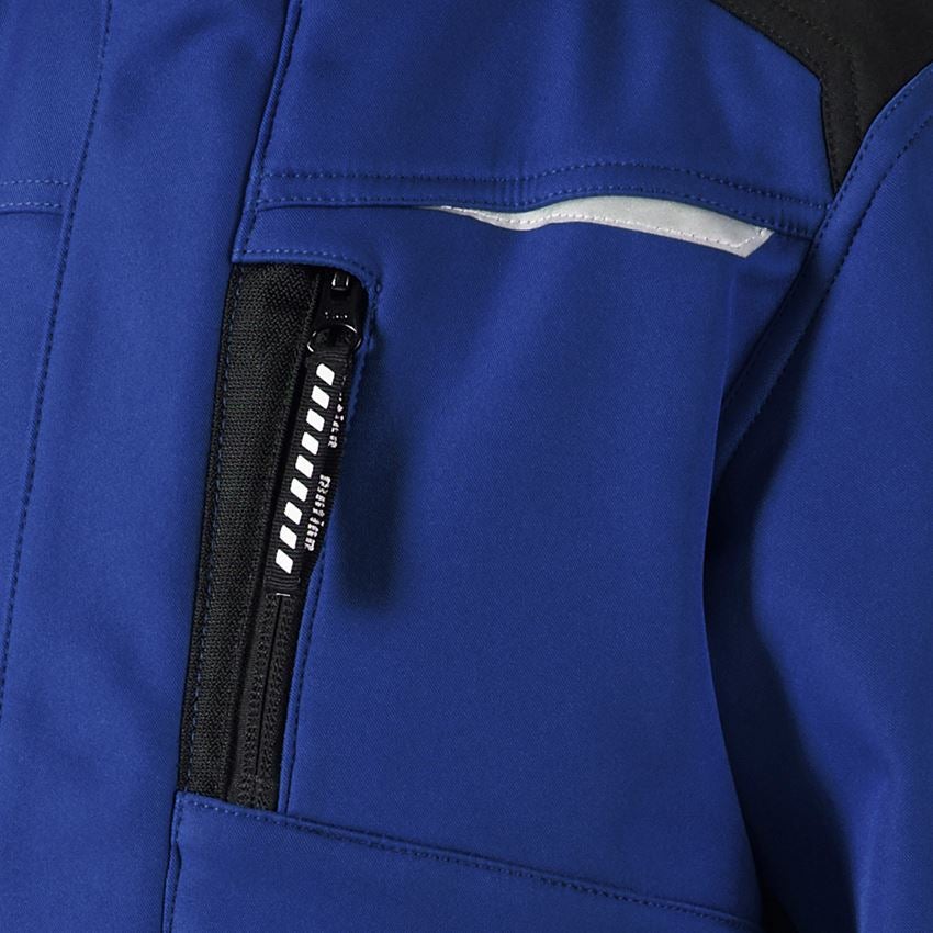 Bundy: Detská softshellová bunda e.s. motion + nevadzovo modrá/čierna 2