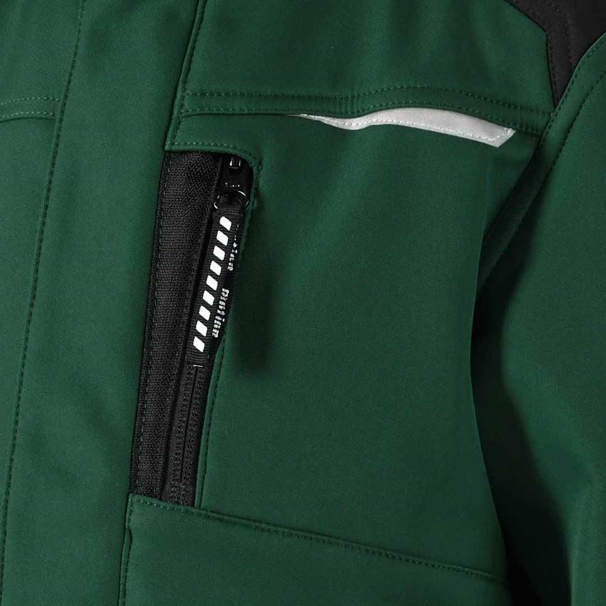 Bundy: Detská softshellová bunda e.s. motion + zelená/čierna 2