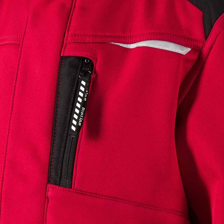 Studená: Detská softshellová bunda e.s. motion + červená/čierna 2