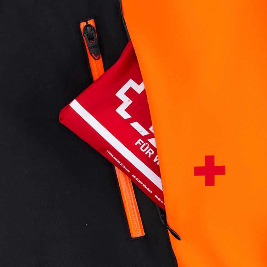 Lesníctvo / Poľnohospodárstvo: Lesnícka bunda e.s.vision, letná + výstražná oranžová/čierna 2