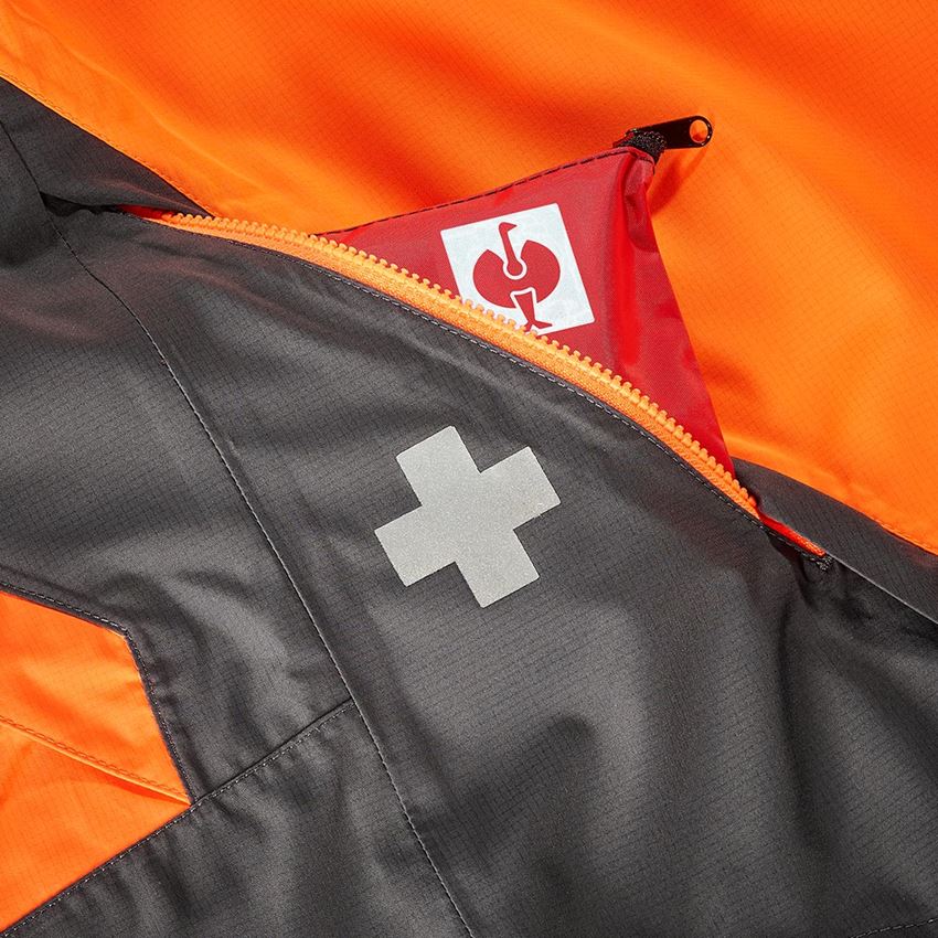 Pracovné bundy: Lesnícka bunda do dažďa e.s. + výstražná oranžová/karbónová sivá 2