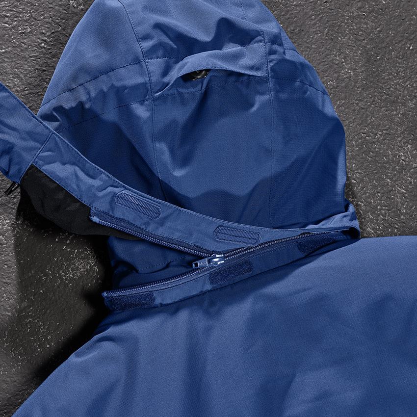 Pracovné bundy: Pilotná bunda s kapucňou e.s.concrete + alkalická modrá/tmavomodrá 2