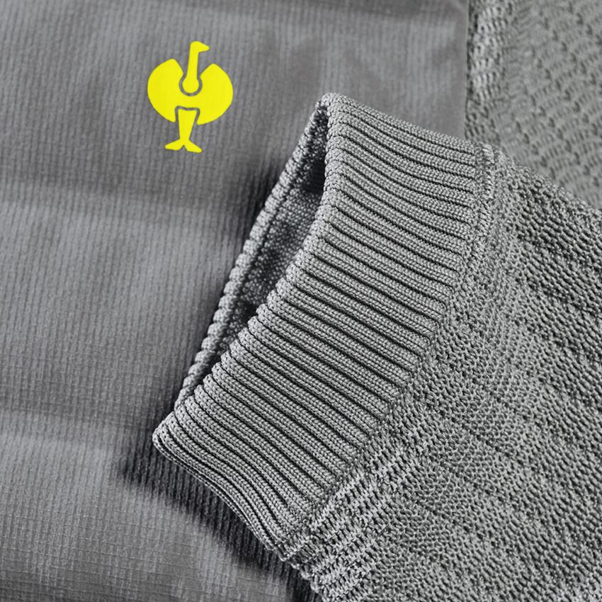 Pracovné bundy: Hybridná úpletová bunda e.s.trail + čadičovo sivá/acidová žltá 2