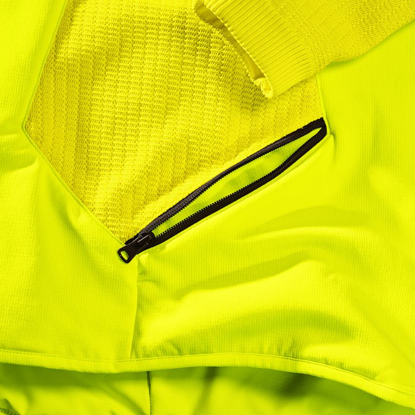Pracovné bundy: Hybridná úpletová bunda s kapucňou e.s.trail + acidová žltá/čierna 2