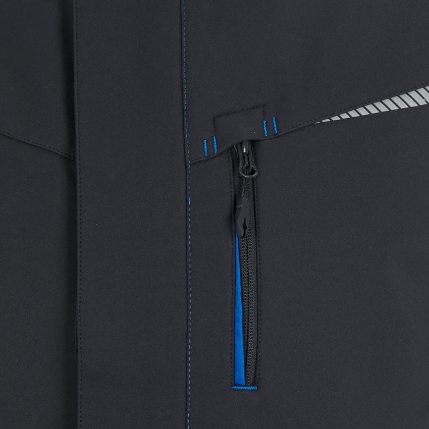 Vesty: Zimná softshellová vesta e.s.motion 2020 + grafitová/enciánová modrá 2