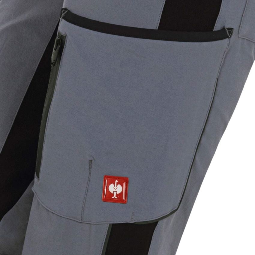 Pracovné nohavice: Cargo nohavice e.s.vision stretch, dámske + sivá/čierna 2
