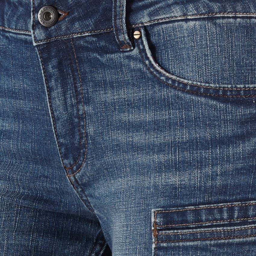 Pracovné nohavice: 7-vreckové džínsové šortky e.s., dámske + stonewashed 2