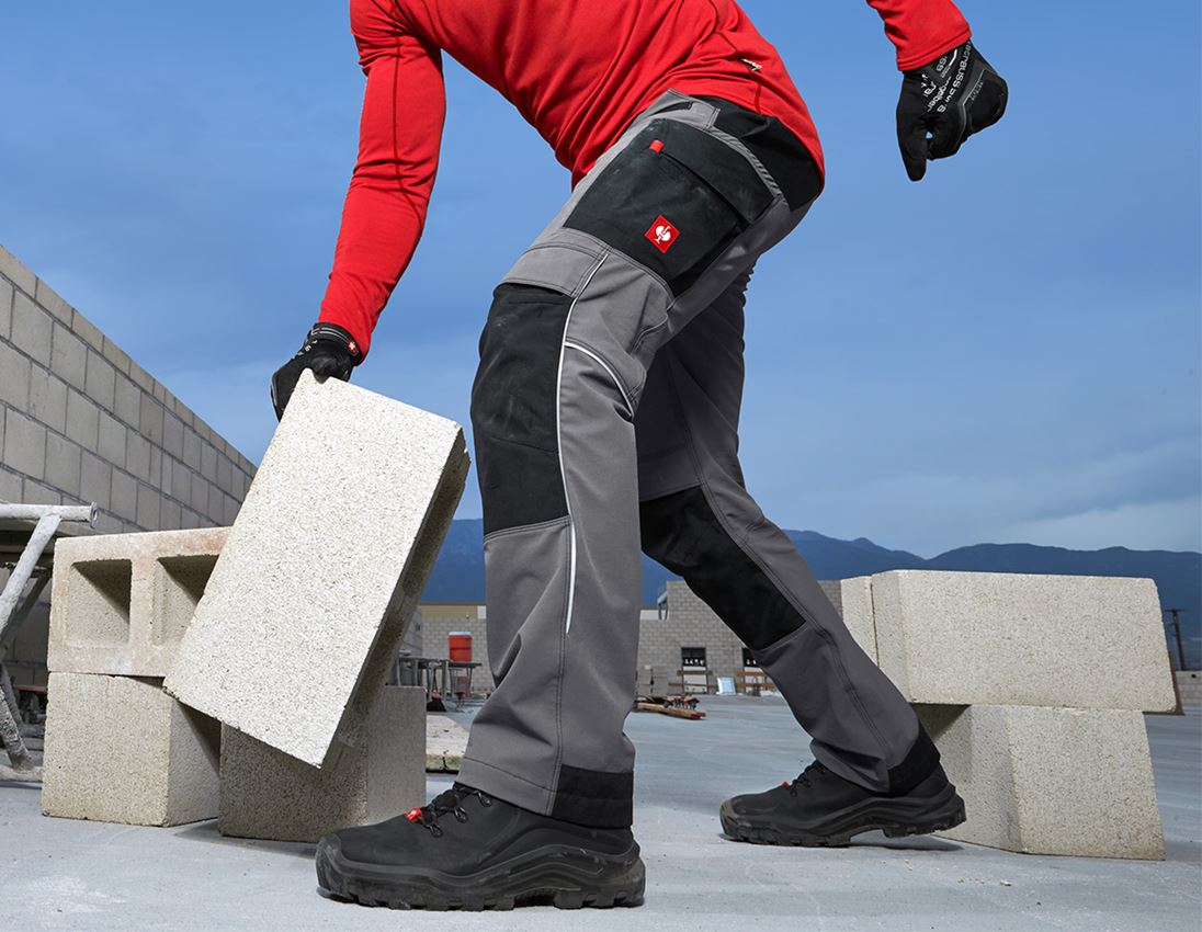 Pracovné nohavice: Funkčné nohavice do pása e.s.dynashield + cementová/čierna