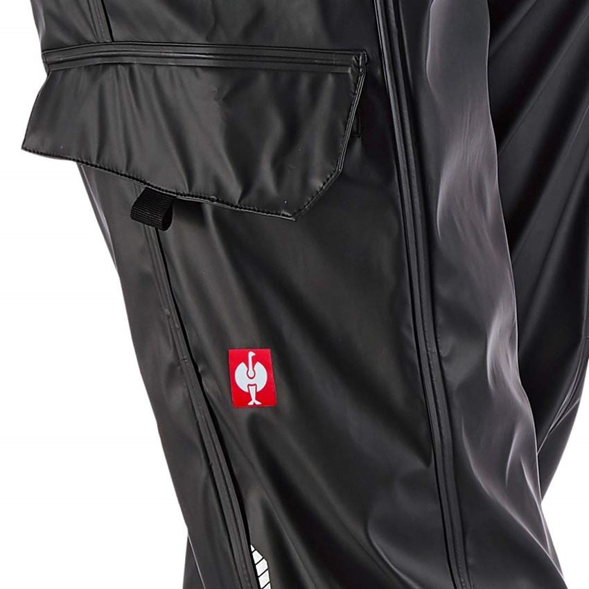 Pracovné nohavice: Nohavice do dažďa e.s.motion 2020 superflex, d + čierna/platinová 2