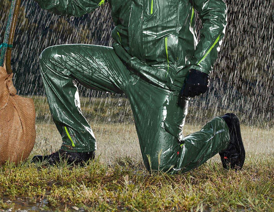 Pracovné nohavice: Nohavice do dažďa e.s.motion 2020 superflex + zelená/morská zelená