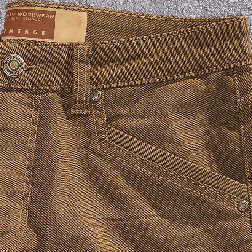 Pracovné nohavice: 5-vreckové nohavice e.s.vintage + sépiová 2