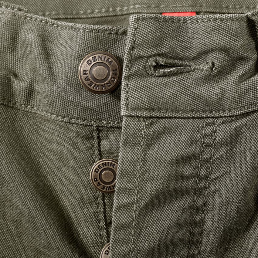 Pracovné nohavice: Šortky cargo e.s.vintage + maskáčová zelená 2